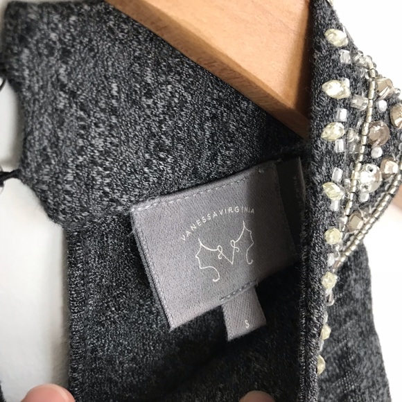 ANTHROPOLOGIE Vanessa Virginia Jeweled Halter Top - Picture 7 of 8